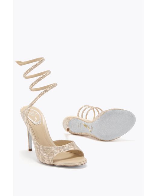 Rene Caovilla White Audrey Sandal 105
