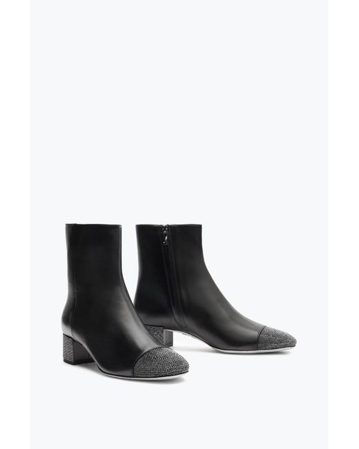 Rene Caovilla Black Bonnie Ankle Boot