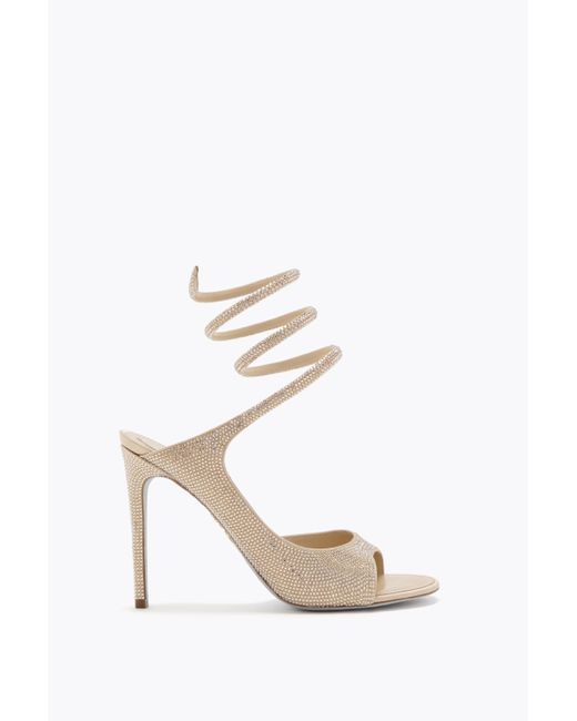 Rene Caovilla White Audrey Sandal 105