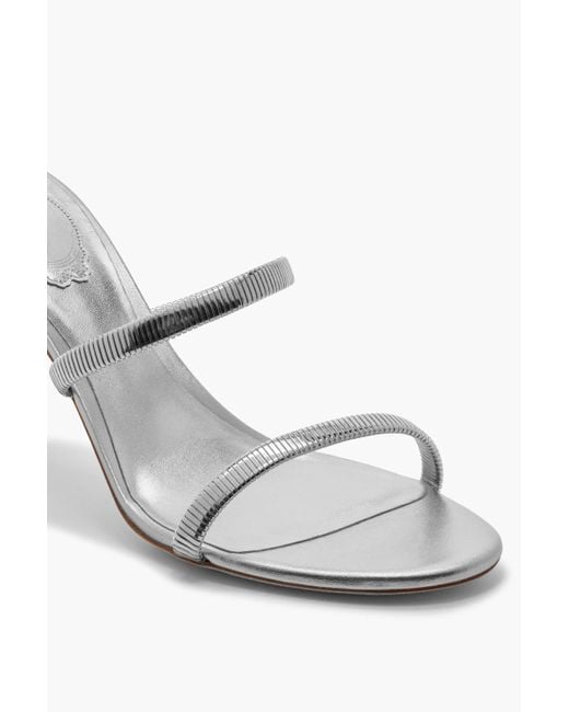 Sandale Juniper Argent Métallisé 80 Rene Caovilla en coloris White