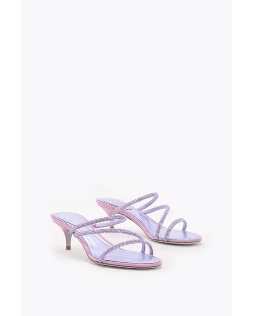 Rene Caovilla White Erin Wisteria Mule 50