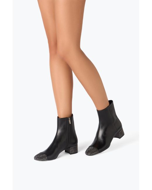 Rene Caovilla Black Bonnie Ankle Boot