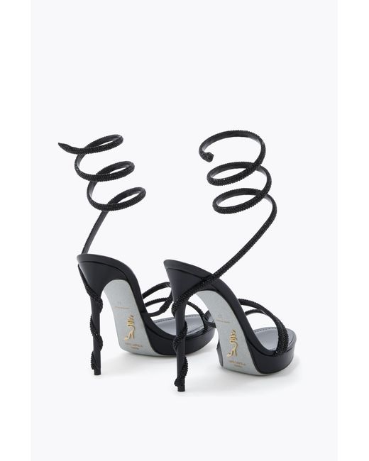 Rene Caovilla White Margot Platform Sandal 120
