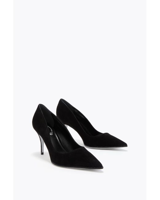 Rene Caovilla Black Taylor Pump 80