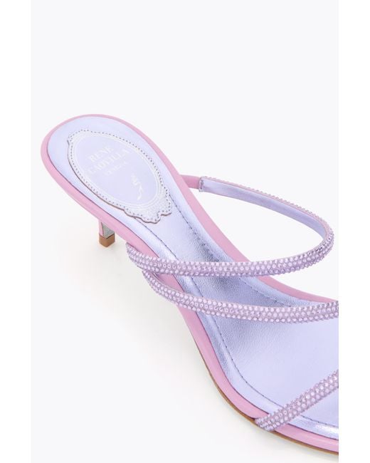 Rene Caovilla White Erin Wisteria Mule 50
