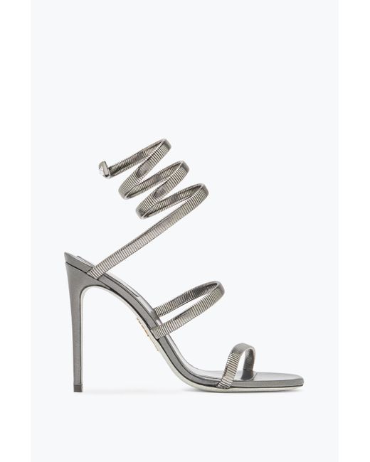 Sandalo Juniper Metal 105 di Rene Caovilla in White