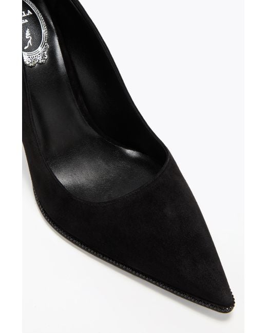 Rene Caovilla Black Taylor Pump 80