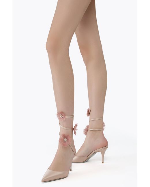 Rene Caovilla Pink Jolene Powder Pump 80