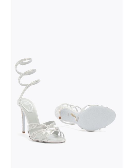 Rene Caovilla White Dania Sandal 105