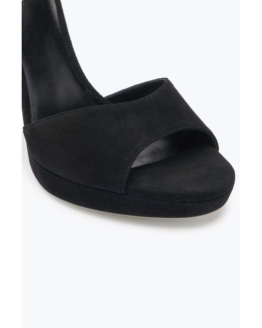 Rene Caovilla White Margot Suede And Platform Sandal 120