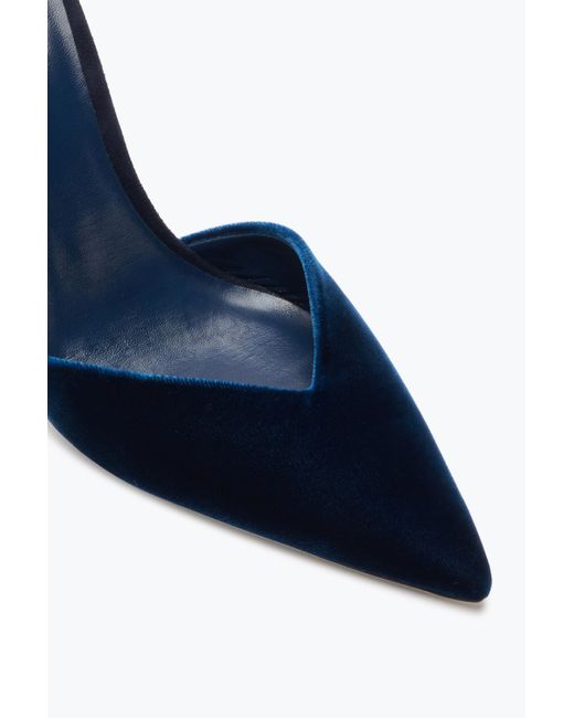 Rene Caovilla White Margot Deep Slingback Pump 105