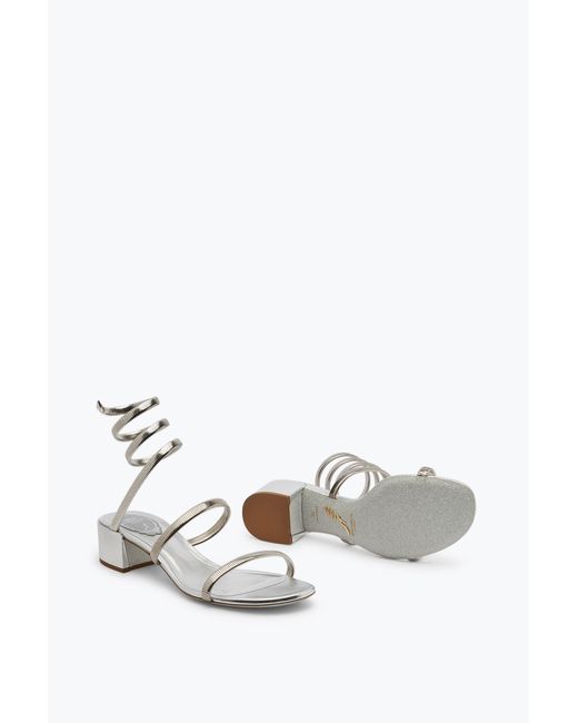 Rene Caovilla White Juniper Sandal 40