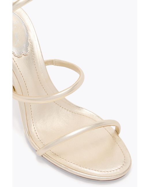 Rene Caovilla White Cleo Lemon Sandal 105