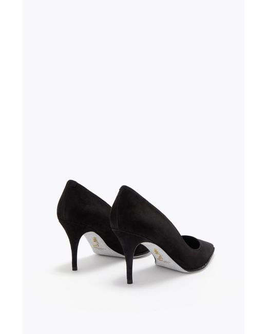 Rene Caovilla Black Taylor Pump 80