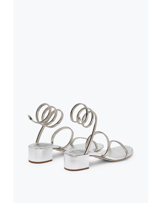 Rene Caovilla White Juniper Sandal 40