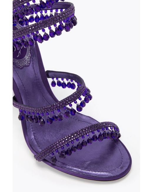 Rene Caovilla Purple Chandelier Sandal 105