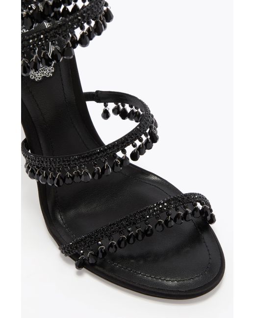 Rene Caovilla Black Chandelier Sandal 105