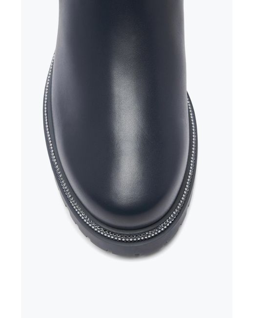 Bottine Cleo Noir-Argent Avec Cristaux 25 Rene Caovilla en coloris Blue