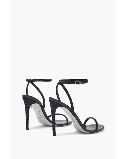 Rene Caovilla White Ellabrita Crystal Sandal 105
