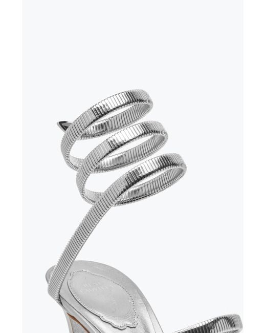 Sandale Juniper Argent Métallisé 80 Rene Caovilla en coloris White