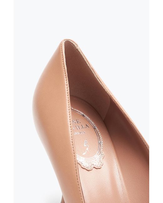 Rene Caovilla White Candice Rose Pump 80