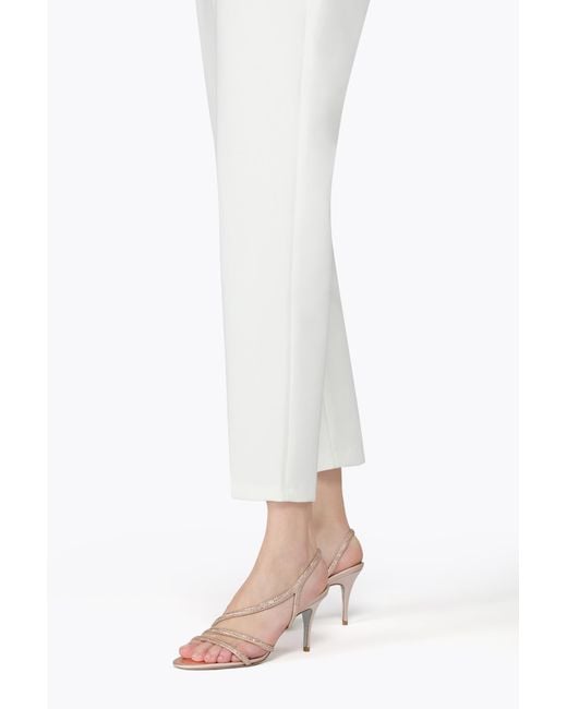 Rene Caovilla White Erin Pearl Sandal 80