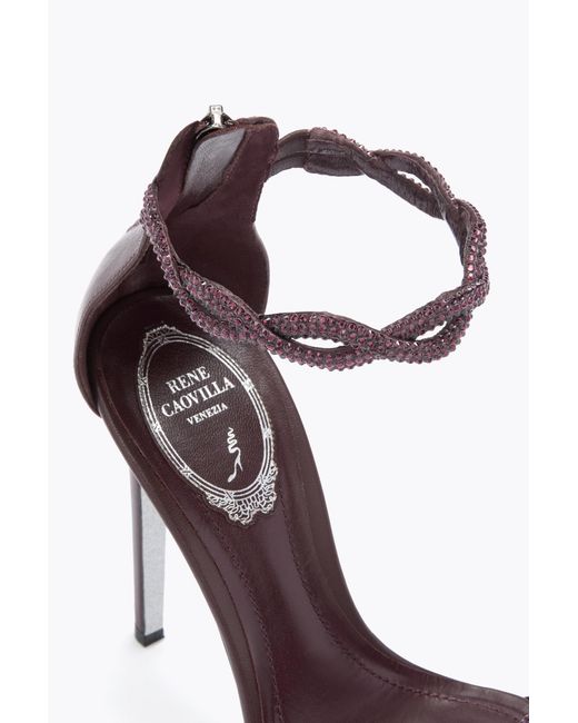 Rene Caovilla White Braid Fondant Platform Sandal 130