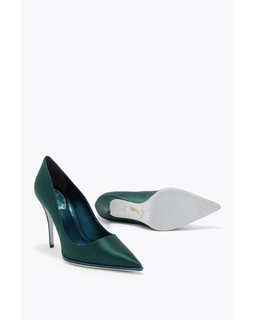 Rene Caovilla Green Taylor Forest Pump 100