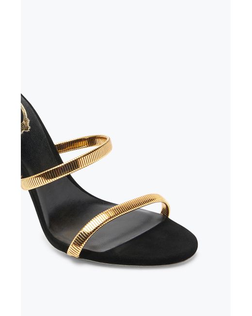 Sandale Juniper En Daim Et Or 105 Rene Caovilla en coloris Metallic