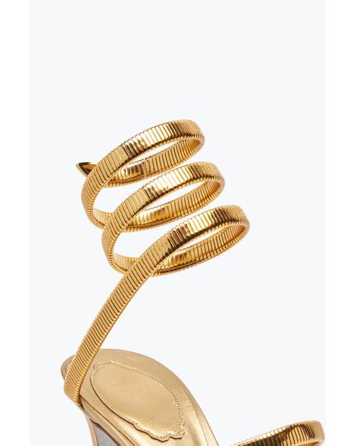 Sandale Juniper Or Métallisé 80 Rene Caovilla en coloris Metallic