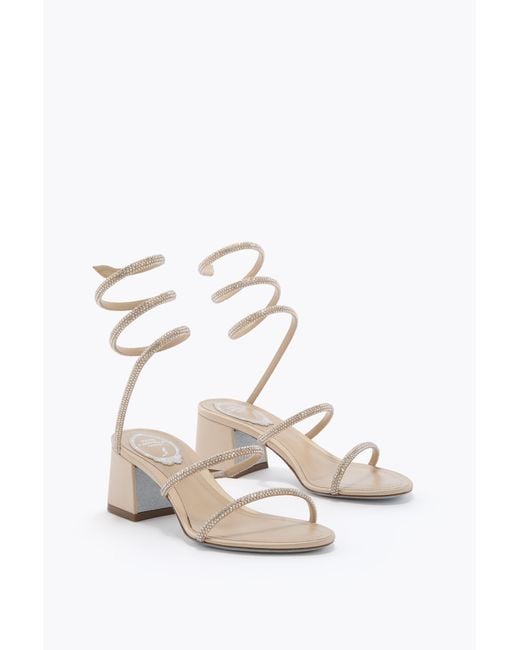 Rene Caovilla White Cleo Sandal 50