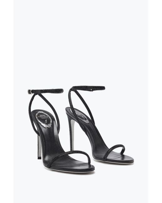 Rene Caovilla White Ellabrita Crystal Sandal 105