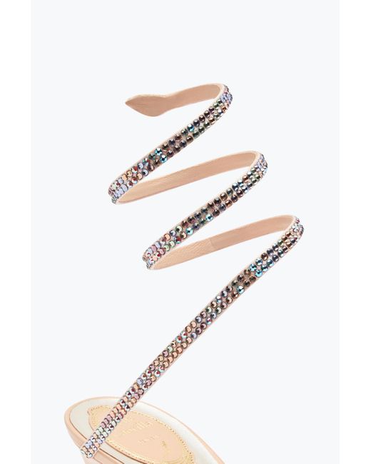 Rene Caovilla White Cleo And Sandal 80