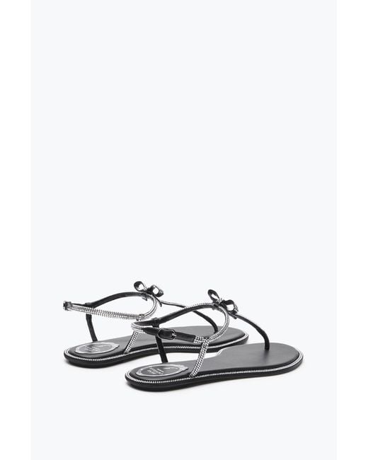 Rene Caovilla White Caterina Thong Sandal 10