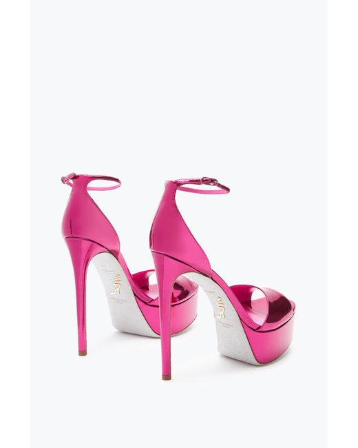 Rene Caovilla Pink Anastasia Fuchsia Sandal 130