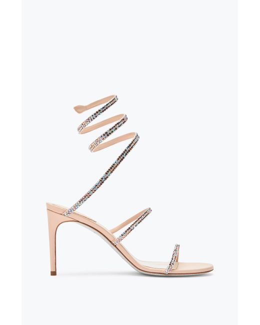 Rene Caovilla White Cleo And Sandal 80