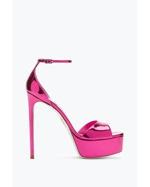 Rene Caovilla Pink Anastasia Fuchsia Sandal 130