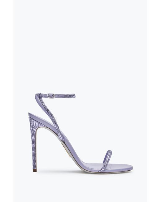 Rene Caovilla White Ellabrita Crystal Sandal 105