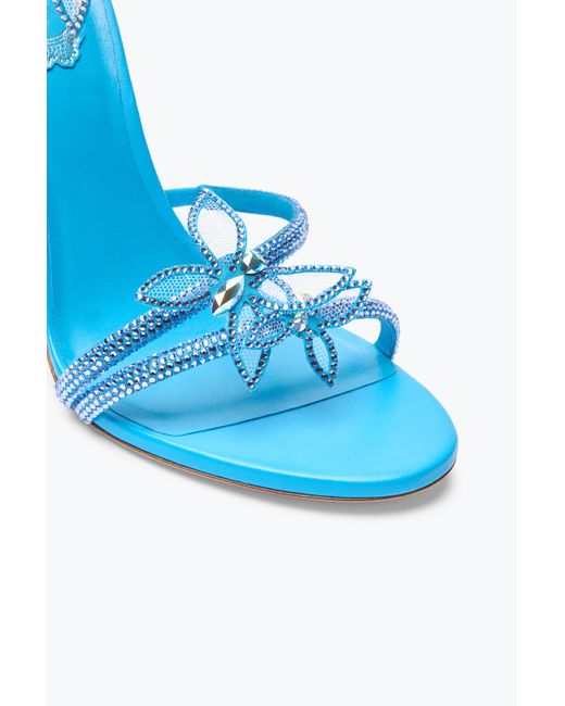 Rene Caovilla Blue Margot Butterfly Sandal 105