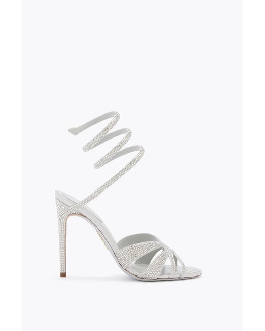 Rene Caovilla White Dania Sandal 105