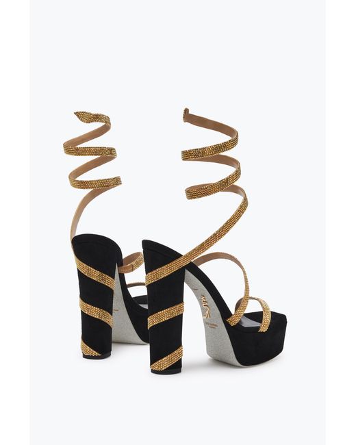 Rene Caovilla White Margot And Platform Sandal 130