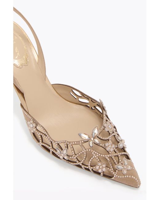 Rene Caovilla White Eden Slingback 80