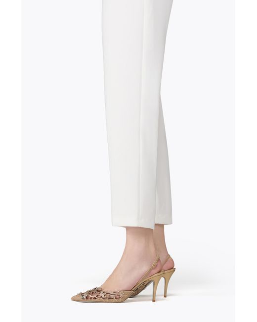 Rene Caovilla White Eden Slingback 80