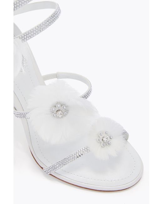 Rene Caovilla White Jolene Sandal 100