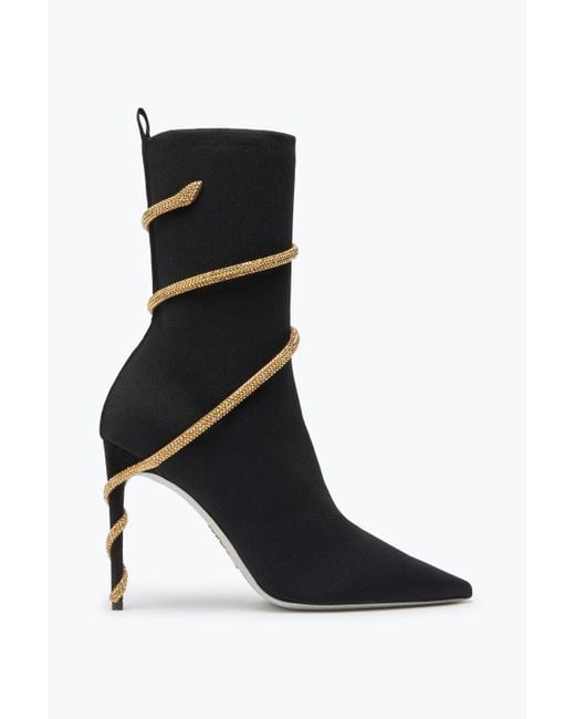 Rene Caovilla Black Margot And Ankle Boot 105