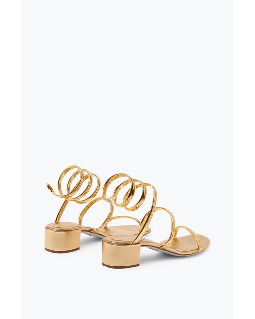 Rene Caovilla Juniper Metallic Sandal 40