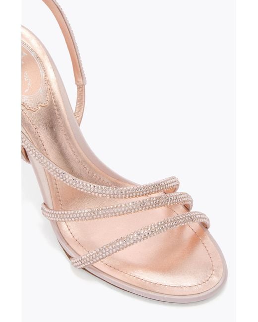 Rene Caovilla White Erin Pearl Sandal 80