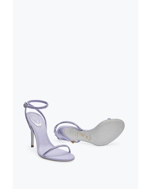 Rene Caovilla White Ellabrita Crystal Sandal 105