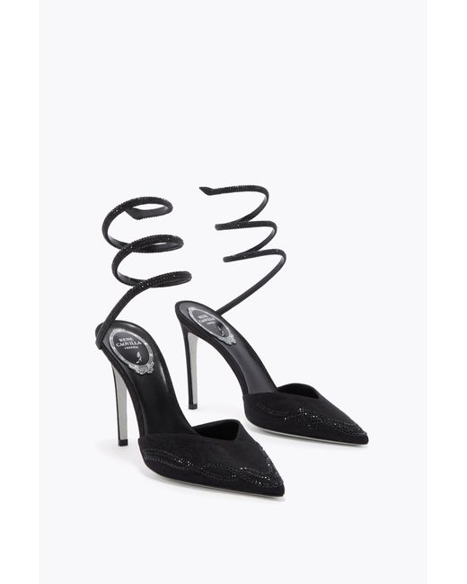 Rene Caovilla Black Cleo Pump
