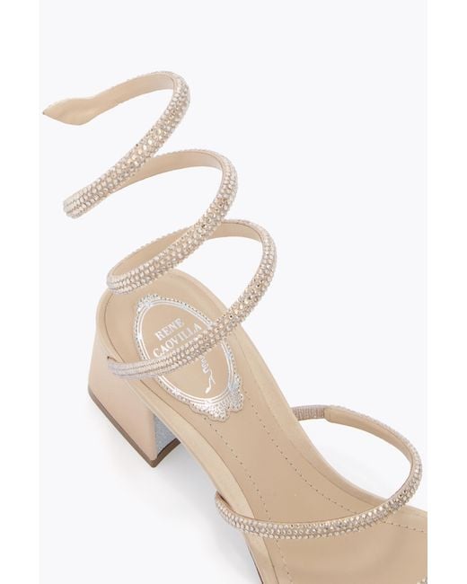 Rene Caovilla White Cleo Sandal 50